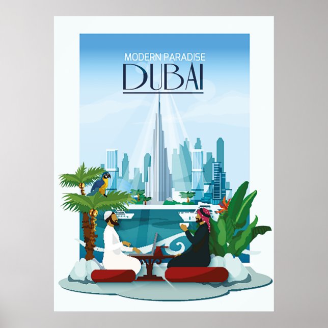 Dubai Travel Poster (Vorne)