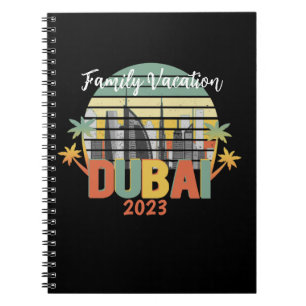 Dubai Travel Tourist Vacation Group Notizblock