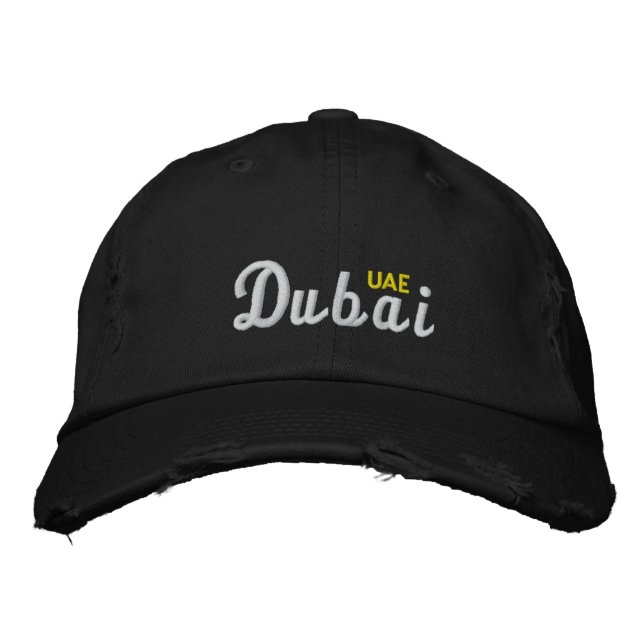 Dubai UAE Bestickte Kappe (Vorderseite)