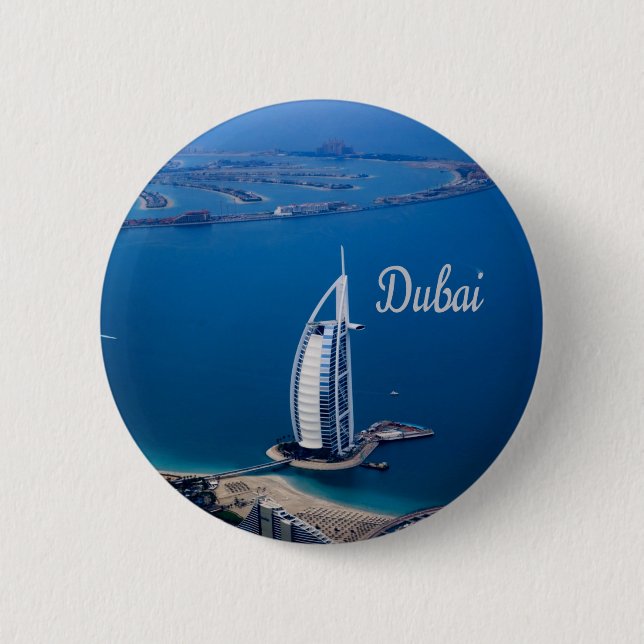 Dubai UAE Burj Al Arab Button (Vorderseite)