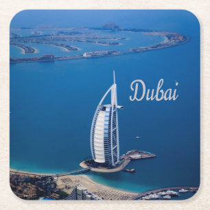 Dubai UAE Burj Al Arab Rechteckiger Pappuntersetzer