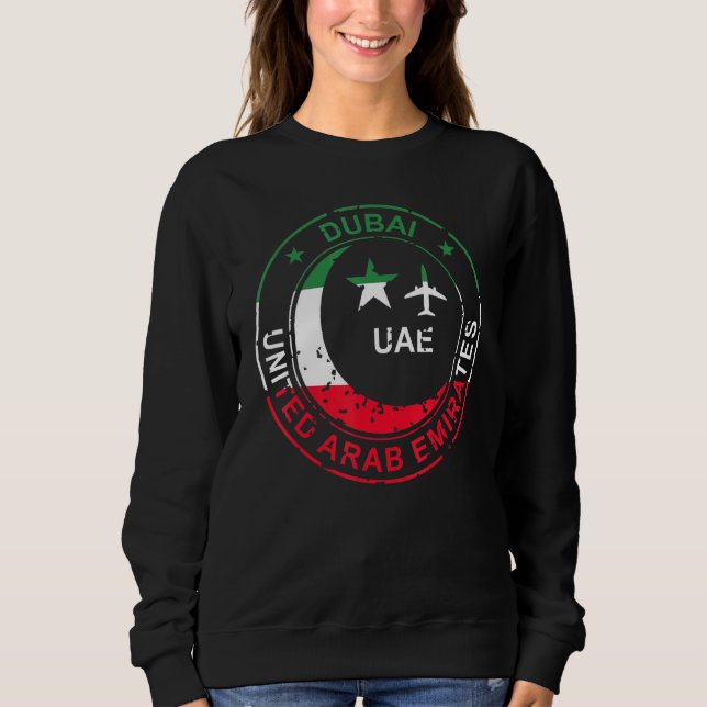 Dubai Uae Pass für Reisende und Touristen Sweatshirt (Vorderseite)