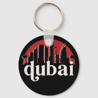 Dubai UAE Vintag Retro City Skyline City Art