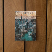 Dubai UAE Watercolor Skyline