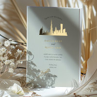 Dubai UAE Wedding Einladung
