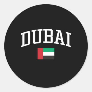 Dubai United Arab Emirates Länderflagge Runder Aufkleber