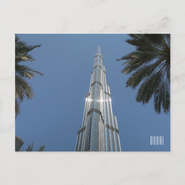 Dubai VAE Burj Khalifa Feiertagspostkarte (Vorderseite)