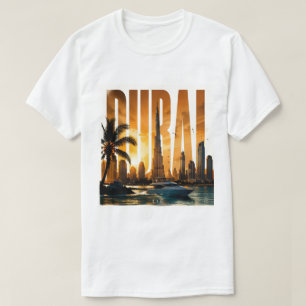 Dubai VAE Golf-Skyline & Desert City-Abenteuer 🗺️ T-Shirt