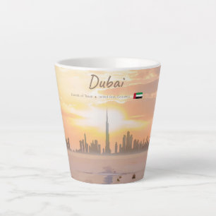 Dubai, Vereinigte Arabische Emirate - Burj Khalifa Milchtasse