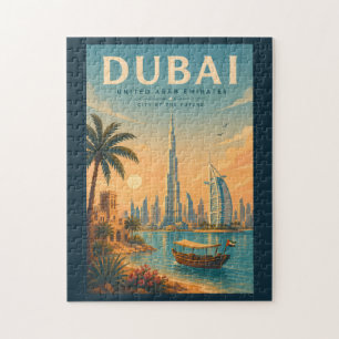 Dubai Vereinigte Arabische Emirate Illustration Re Puzzle