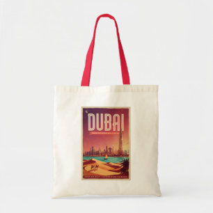 Dubai Vereinigte Arabische Emirate Nacht Skyline I Tragetasche