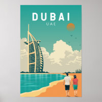 Dubai Vereinigte Arabische Emirate Retro Travel Ar