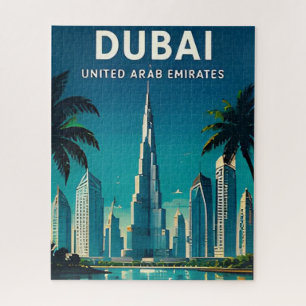 Dubai Vereinigte Arabische Emirate Skyline Wüsten Puzzle