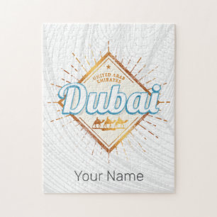 Dubai Vereinigte Arabische Emirate Vintag VAE Souv Puzzle