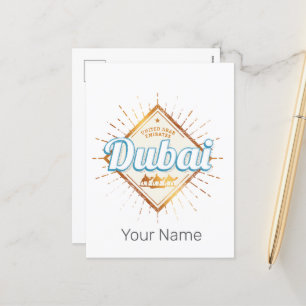 Dubai Vereinigte Arabische Emirate Vintage UAE Sou Feiertagspostkarte