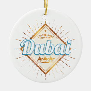Dubai Vereinigte Arabische Emirate Vintage UAE Sou Keramik Ornament