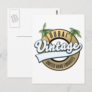 Dubai Vintag United Arab Emirates Postkarte