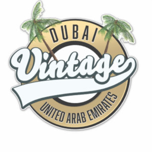 Dubai Vintage Vereinigte Arabische Emirate Aufkleber