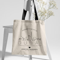 Dubai Wedding | Stilisierte Deko Skyline Tote Bag
