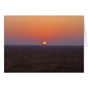 Dubai-Wüstensonnenuntergang