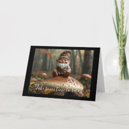 Dubbele wenskaart kabouter karte