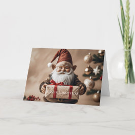 Dubbele wenskaart kerst karte