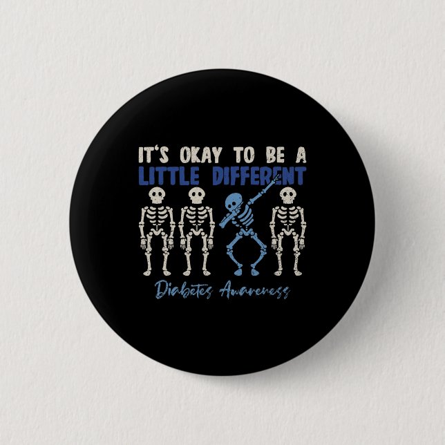 Dubbing Skeleton T1d Diabetes Awareness Warrior Cl Button (Vorderseite)