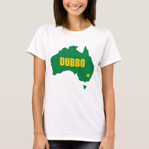 Dubbo Grün und Goldkarte T-Shirt
