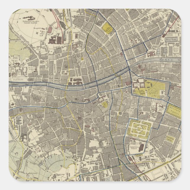 Dublin 2 quadratischer aufkleber (Vorderseite)