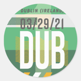Dublin - Aufkleber für den Tag