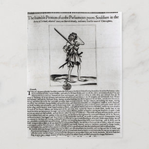 Dublin Broadsheet, 1647 Postkarte
