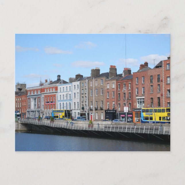Dublin Centre on Liffey Postkarte (Vorderseite)