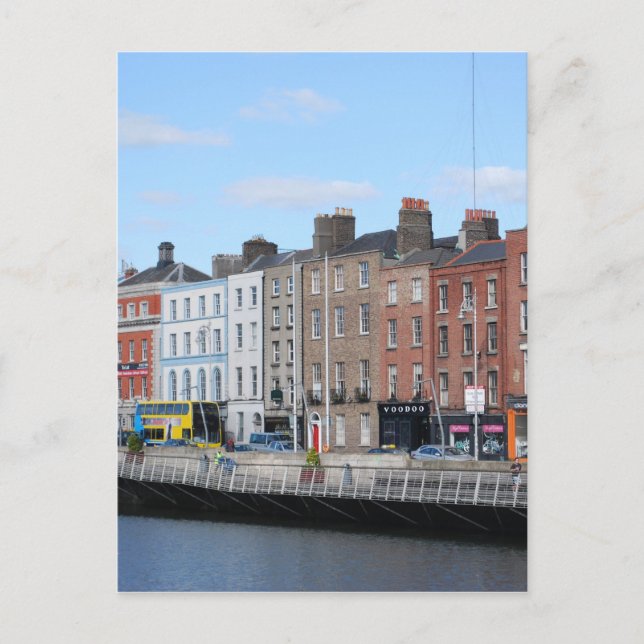 Dublin Centre on Liffey Postkarte (Vorderseite)