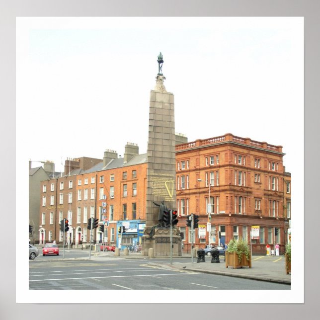 Dublin City Ireland, Parnell Monument Poster (Vorne)