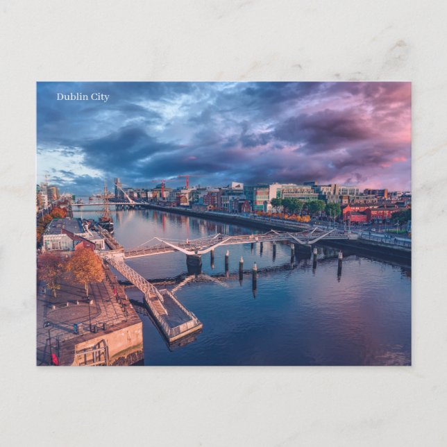 Dublin City Postcard Postkarte (Vorderseite)