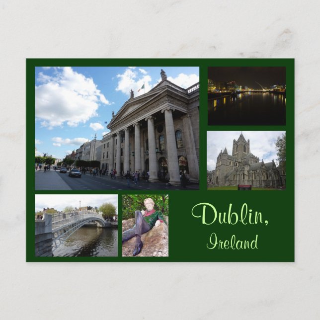 Dublin Collage Postkarte (Vorderseite)