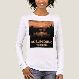 Dublin Dämmerung Damen T-Shirt | Irland Reise Kuns Tri-Blend Shirt