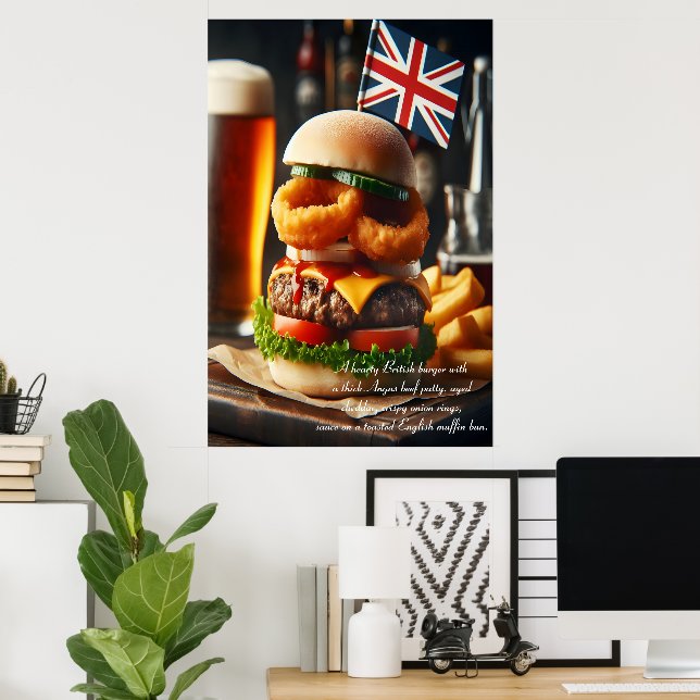 Dublin Delight Burger 24x36 Poster (Heimbüro)