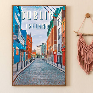 Dublin, die Stadt der irischen Traditionen Poster