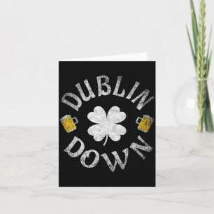 Dublin Down Irish Drinking Team St. Patrick's Day Karte