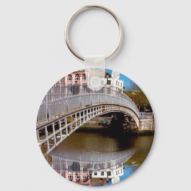 Dublin Halfpenny Bridge Schlüsselanhänger (Vorderseite)