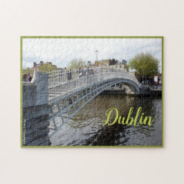 Dublin (Halfpenny-Brücke) mit Text Puzzle