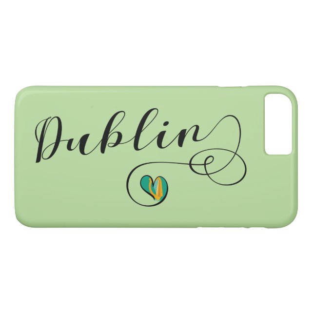 Dublin Heart Cell Phone Case, Irland Case-Mate iPhone Hülle (Rückseite (Horizontal))