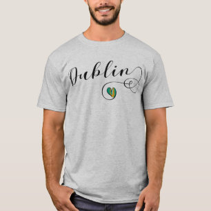 Dublin Heart T - Shirt, Irland T-Shirt