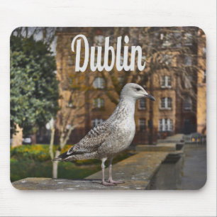 Dublin Ireland Bird on Bridge Mousepad
