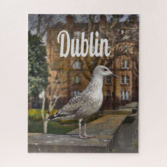 Dublin Ireland Bird on Bridge Puzzle (Vertikal)