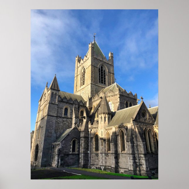 Dublin Ireland Christ Church Cathedral Sehenswürdi Poster (Vorne)