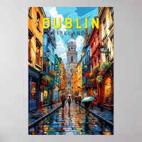 Dublin Ireland Reisen Art Vintag