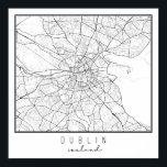 Dublin Ireland Street Map Poster<br><div class="desc">Dublin Ireland Street Map</div>