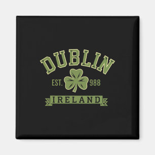 Dublin Irland Clover Leaf Kleeblatt Celtic Est 988 Magnet